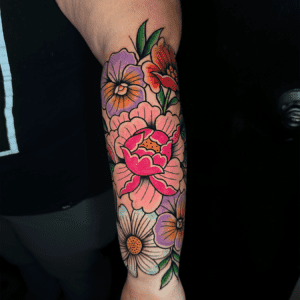 colorful tattoos by brooke dickens