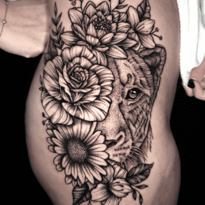 brooke dickens tattoo truck on arm